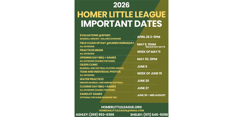 Important Dates for 2026