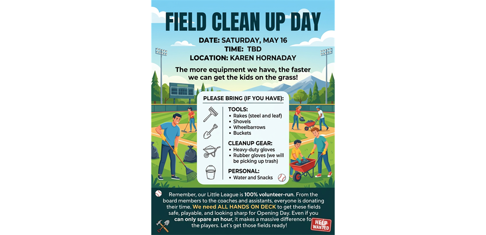 FIELD CLEAN UP DAY